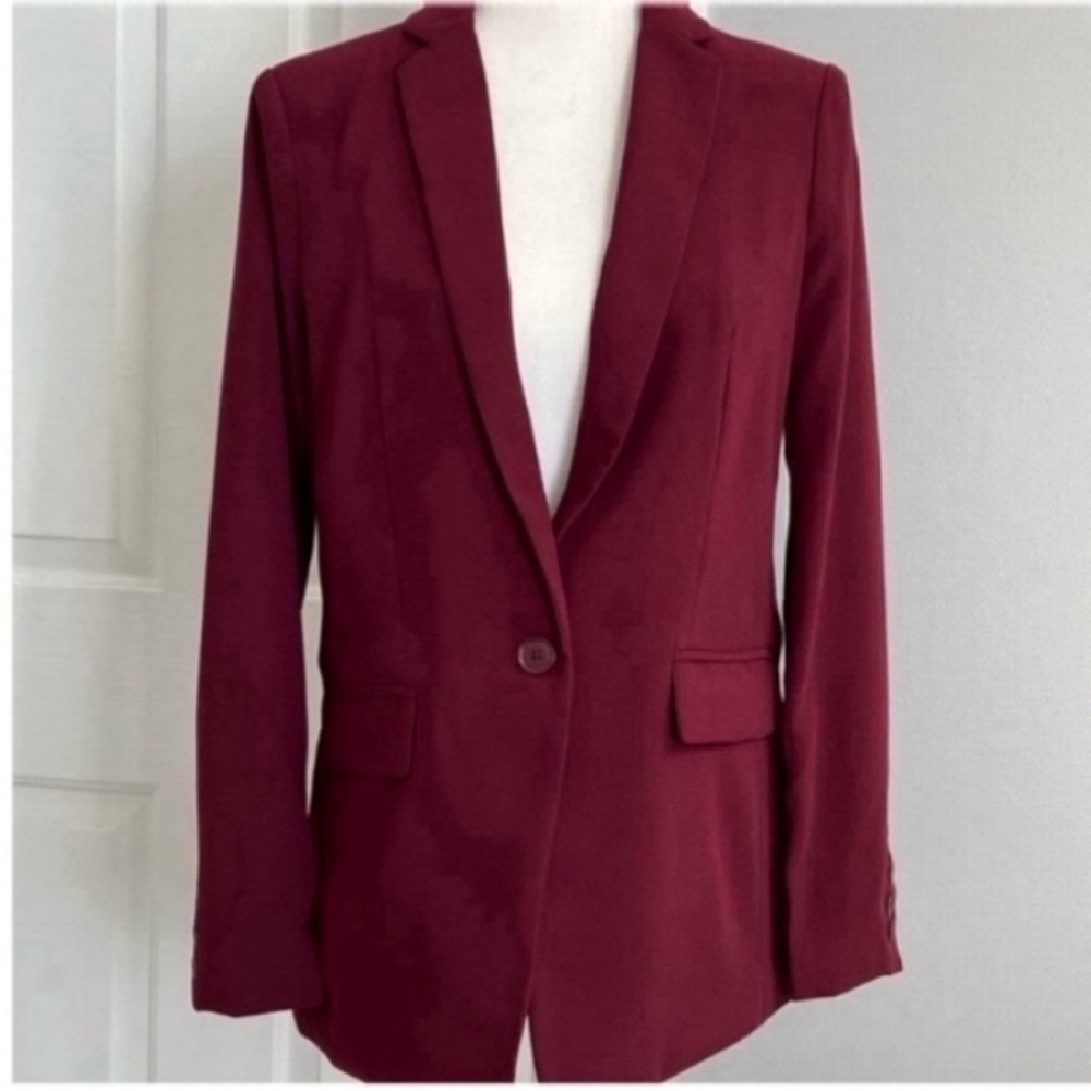 Adrianna Papell Cranberry Blazer Size S